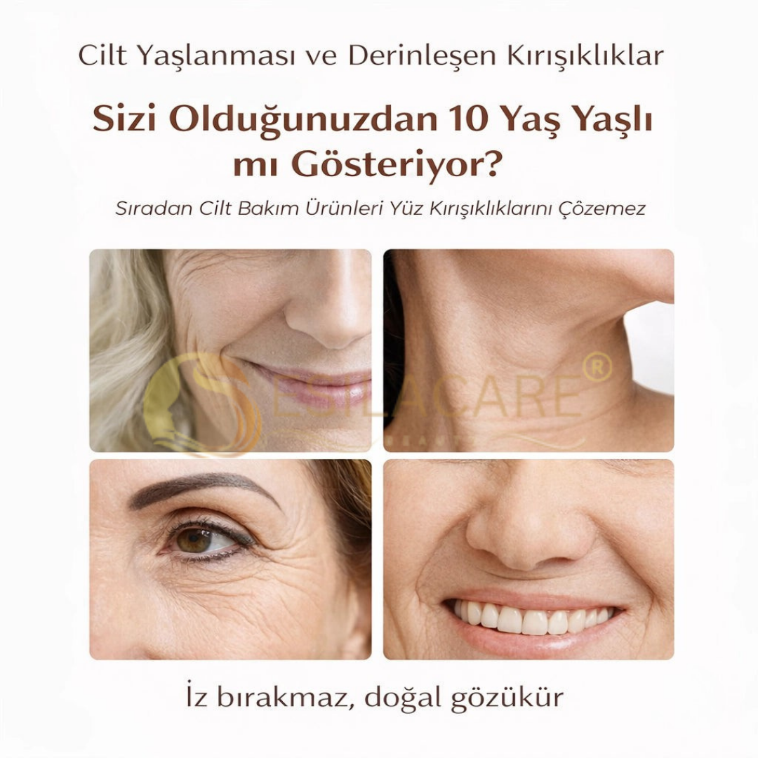 EsilaCare™ Ultra Şeffaf Yüz Germe Bandı | Çift Çene ve Sarkık Cilt İçin Görünmez Lifting Bandı