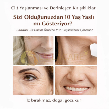 EsilaCare™ Ultra Şeffaf Yüz Germe Bandı | Çift Çene ve Sarkık Cilt İçin Görünmez Lifting Bandı