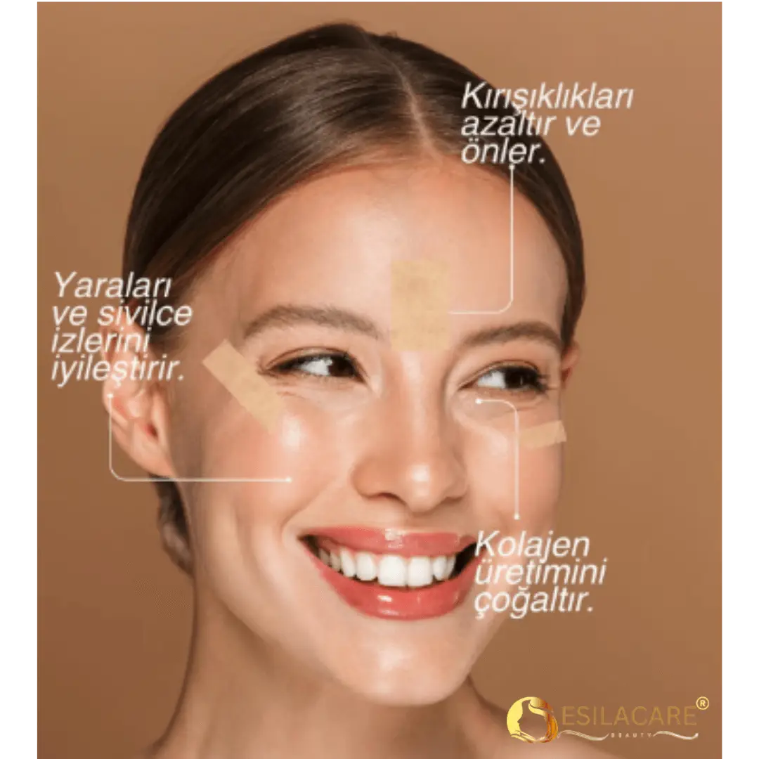 EsilaCare™ Medikal Silikonlu Kolajen Bandı | Kırışıklık ve Yara İzi Bakım Bandı 4 cm x 1,5 m