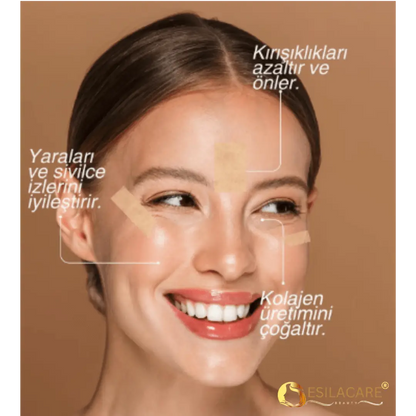 EsilaCare™ Medikal Silikonlu Kolajen Bandı | Kırışıklık ve Yara İzi Bakım Bandı 4 cm x 1,5 m