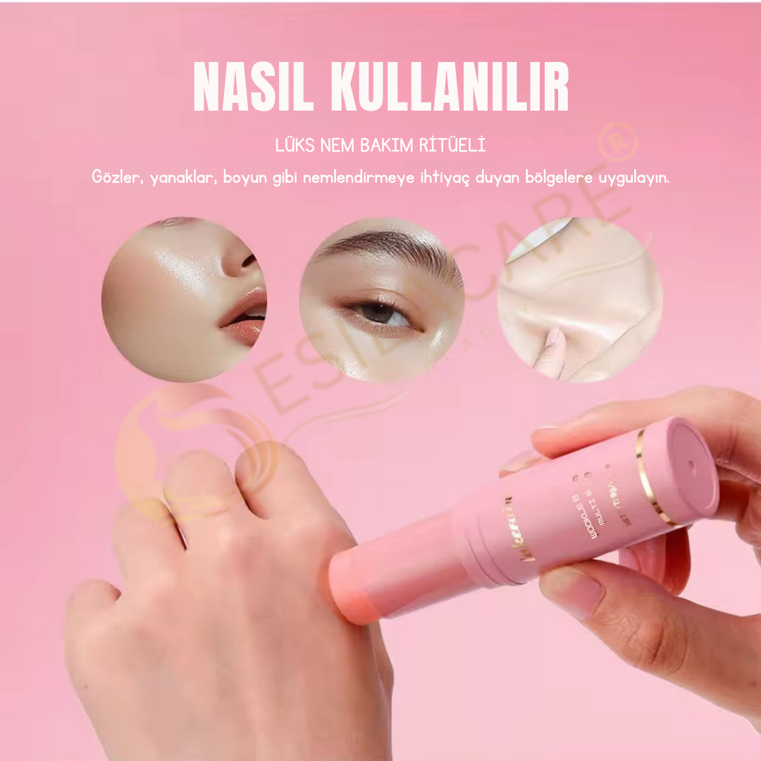 EsilaCare™ Kırışıklık Giderici Multi Balm | Kolajen ve Hyaluronik Asitli Nemlendirici Stick
