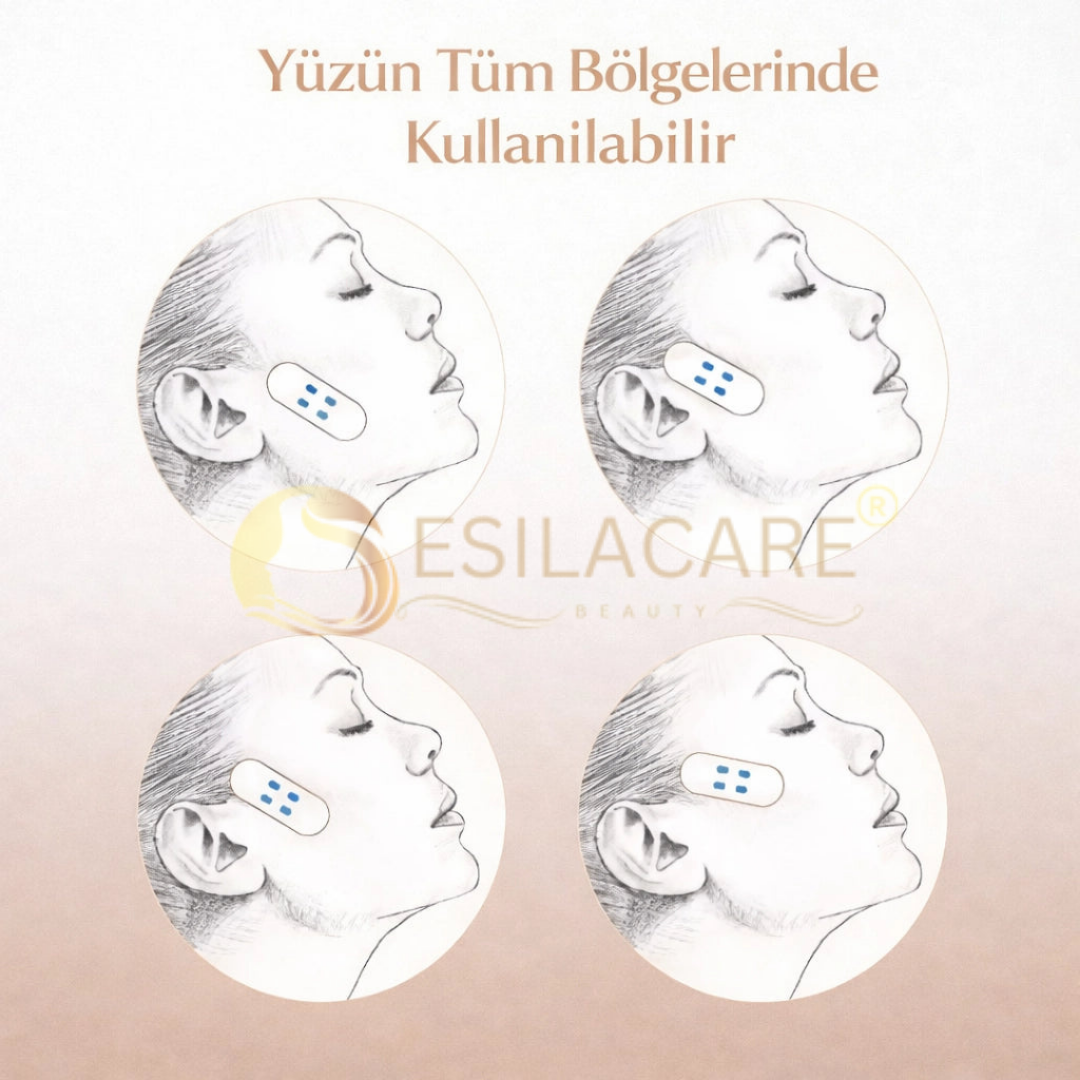EsilaCare™ Ultra Şeffaf Yüz Germe Bandı | Çift Çene ve Sarkık Cilt İçin Görünmez Lifting Bandı